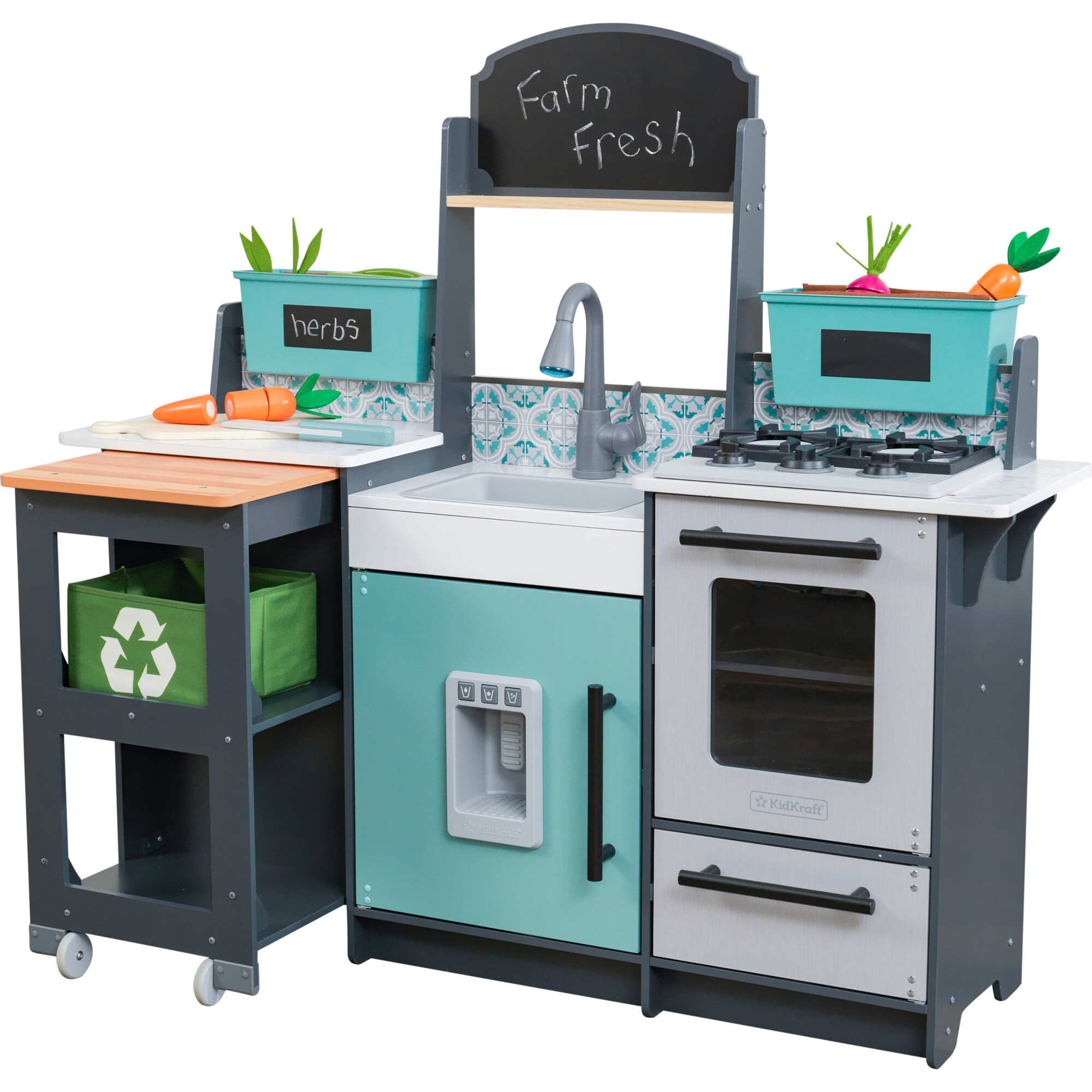 garden gourmet play kitchen set