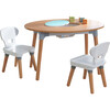 Mid-Century Kid™ Toddler Table and 2 Chair Set - Play Tables - 1 - thumbnail