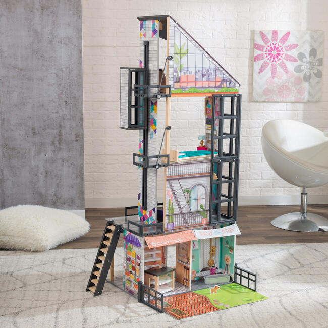 Bianca City Life Dollhouse with EZ Kraft Assembly™ - Dollhouses - 4