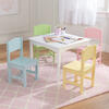 Nantucket Table and 4 Chair Set, Pastel - Play Tables - 3