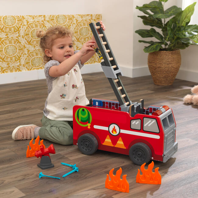 KidKraft Adventure Bound™: 2-in-1 Transforming Fire Truck Play Set - Transportation - 3