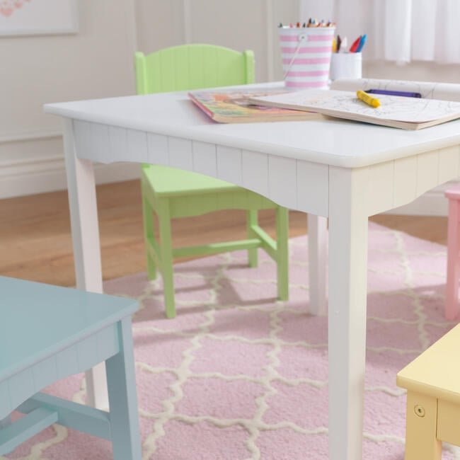 Nantucket Table and 4 Chair Set, Pastel - KidKraft Kids Seating ...