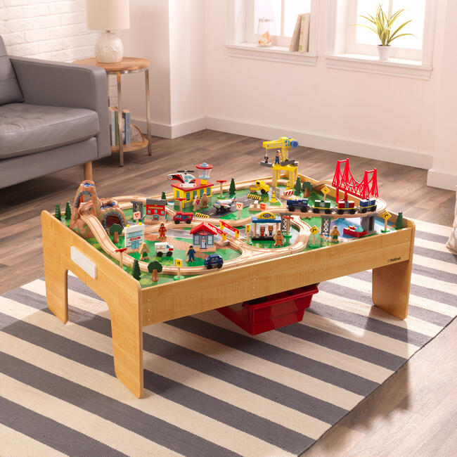 Adventure Town Railway Train Set & Table with EZ Kraft Assembly™ - Transportation - 3