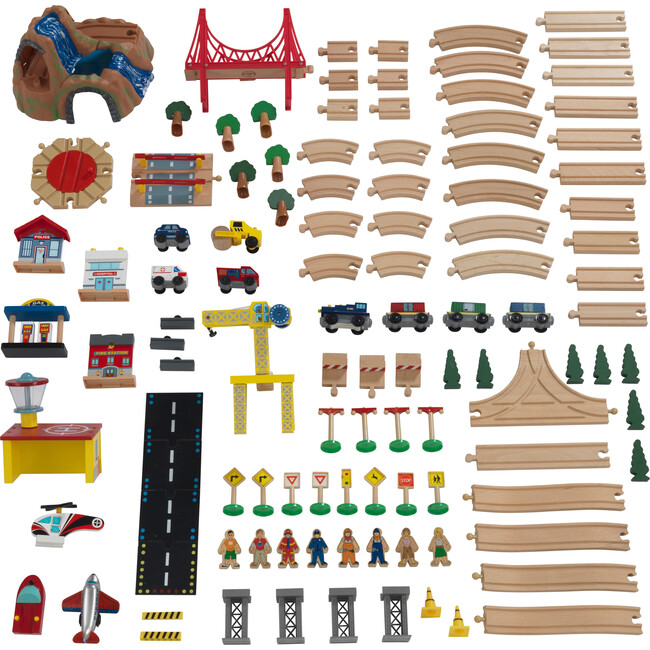 Adventure Town Railway Train Set & Table with EZ Kraft Assembly™ - Transportation - 5