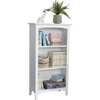 Avalon Three-Shelf Bookcase, White - Bookcases - 1 - thumbnail