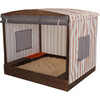 Cabana Sandbox, Beige/White Stripes - Outdoor Games - 1 - thumbnail