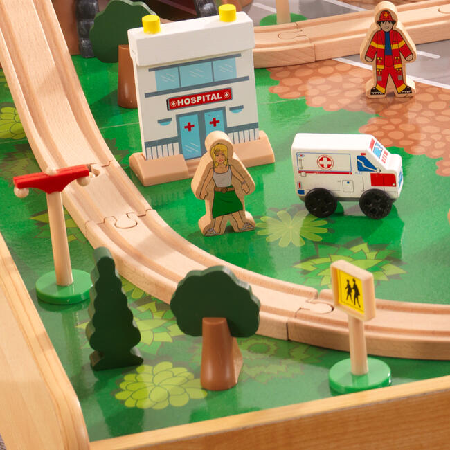 Adventure Town Railway Train Set & Table with EZ Kraft Assembly™ - Transportation - 7