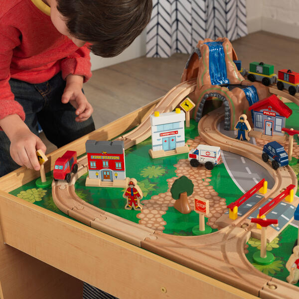 Kidkraft train table set best sale