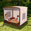 Cabana Sandbox, Beige/White Stripes - Outdoor Games - 2