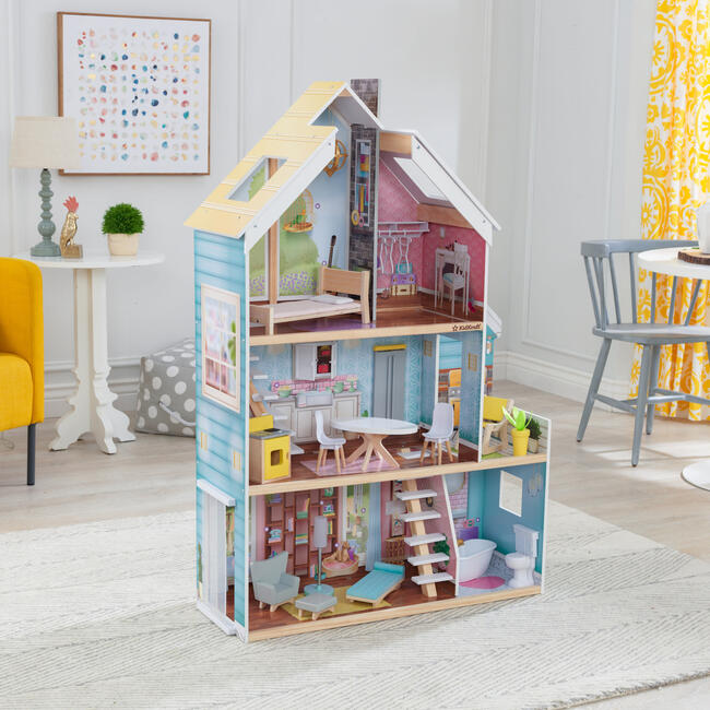 Zoey Magic Lights & Sounds Dollhouse with EZ Kraft Assembly™ - Dollhouses - 4