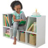 Bookcase with Reading Nook, White - Bookcases - 3