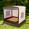 Cabana Sandbox, Beige/White Stripes - Outdoor Games - 3