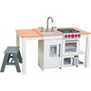 Chef’s Cook N Create Island Play Kitchen with EZ Kraft Assembly™, White - Play Kitchens - 1 - thumbnail