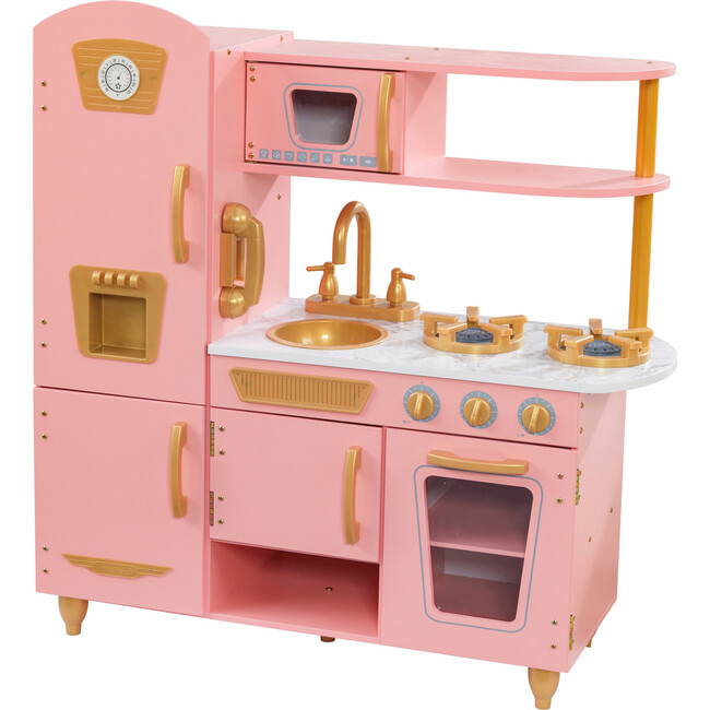 Limited Edition Vintage Kitchen, Pink/Gold