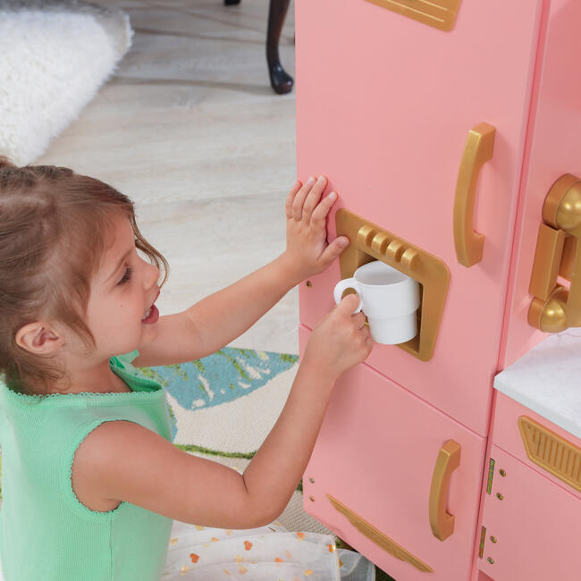 Limited Edition Vintage Kitchen, Pink/Gold - Play Kitchens - 3