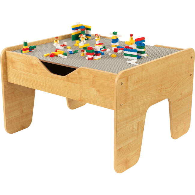 Activity Table with Board, Gray/Natural