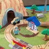 Aero City Train Set & Table, Espresso - Transportation - 6