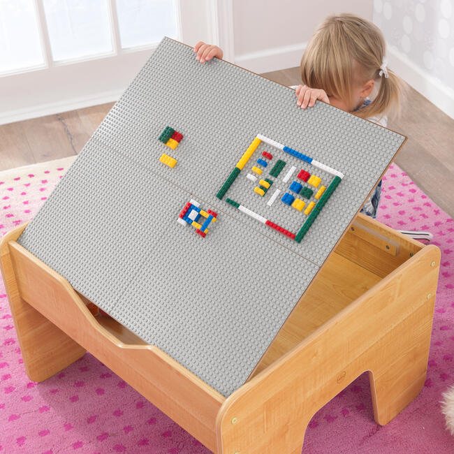 Activity Table with Board, Gray/Natural - Play Tables - 5