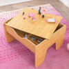 Activity Table with Board, Gray/Natural - Play Tables - 8 - thumbnail