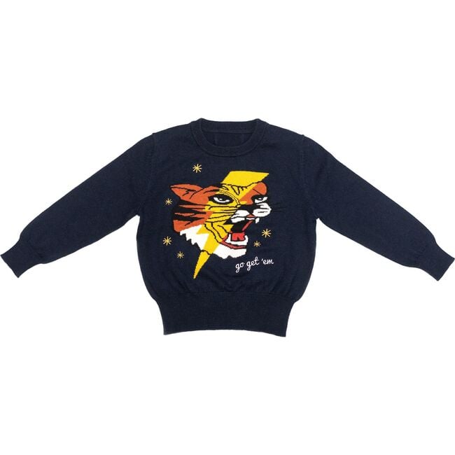 Go Get 'Em Tiger Sweater, Navy
