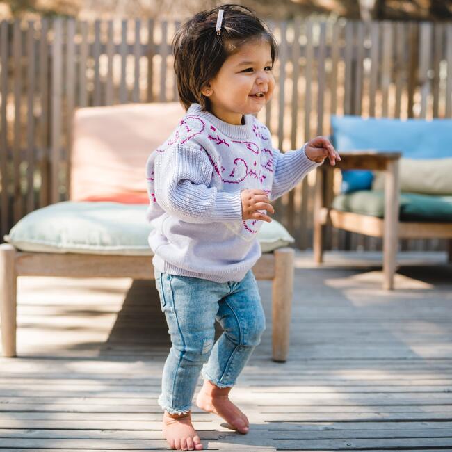 Bandana Sweater, Lilac