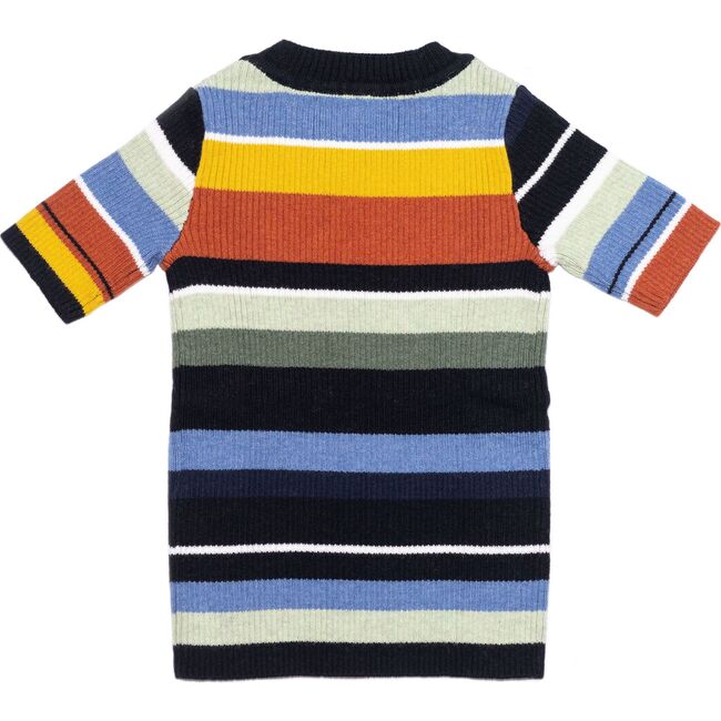 Striped Rib Knit Tee, Multi - Sweaters - 3