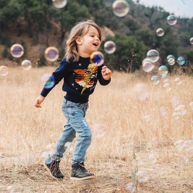 Go Get 'Em Tiger Sweater, Navy - Sweaters - 4