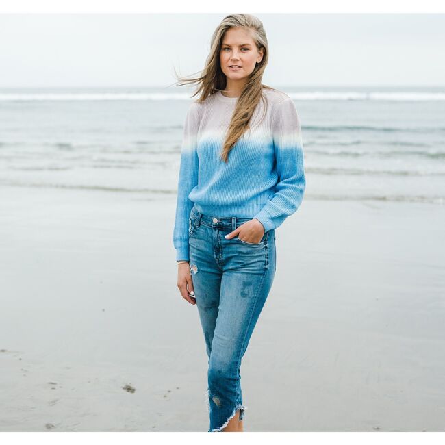 Women's Sweater, Pacific Blue - Sweaters - 4