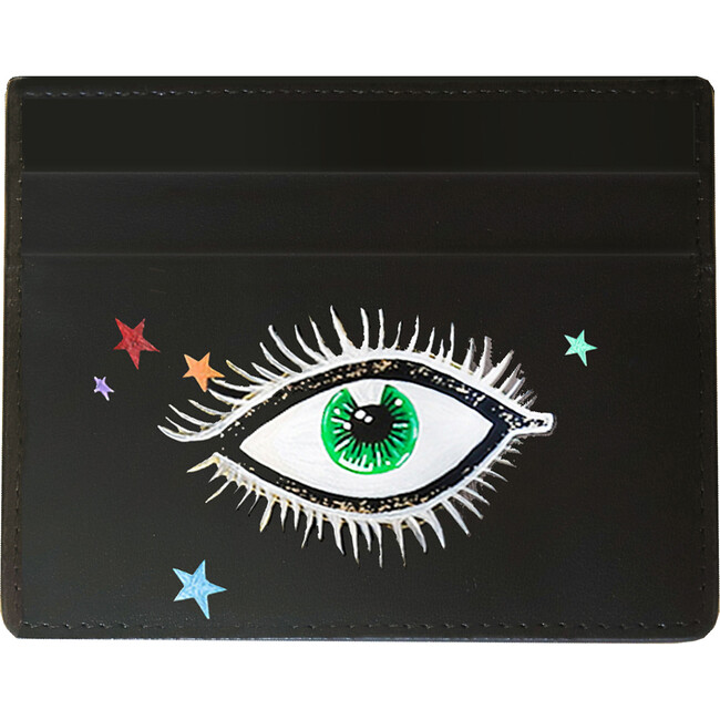 Women's Eyes and Stars Black Cardholder - Bags - 1