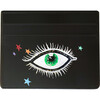 Women's Eyes and Stars Black Cardholder - Bags - 1 - thumbnail