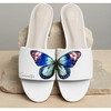 Women's Butterfly Wings White Slide - Sandals - 3