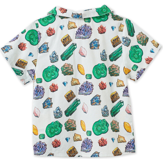 Vild Lab No.12 - Earth Rocks!, Organic Cotton Woven Collared Shirt, Multi