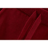 Organic Cotton Knit Joggers, Red Jasper - Pants - 2 - thumbnail