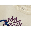 Organic Cotton Intarsia-Knit Pullover, Earth Rocks! Print - Sweaters - 3 - thumbnail