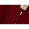Organic Cotton Knit Cardigan, Red Jasper - Cardigans - 2 - thumbnail