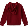 Organic Cotton Knit Cardigan, Red Jasper - Cardigans - 3 - thumbnail