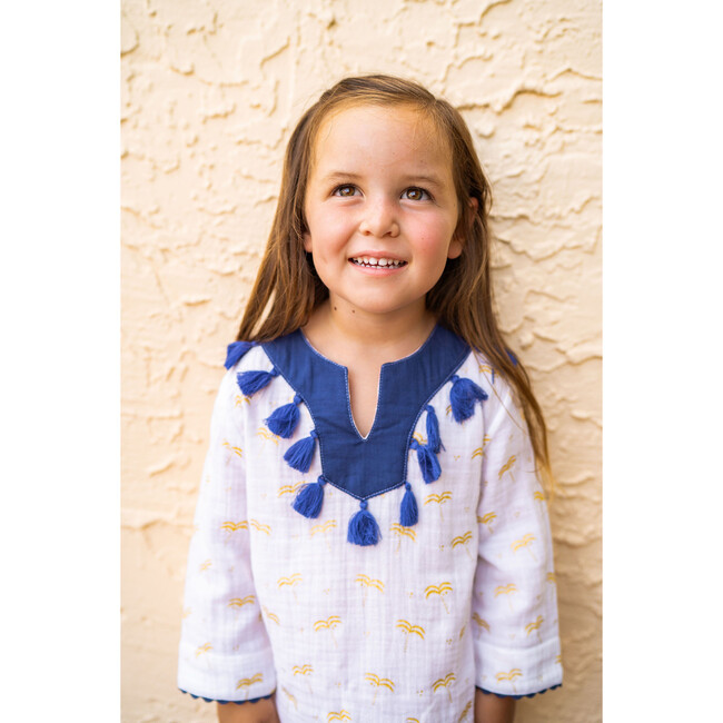 Campbell Tunic, Swaying Palm Gold