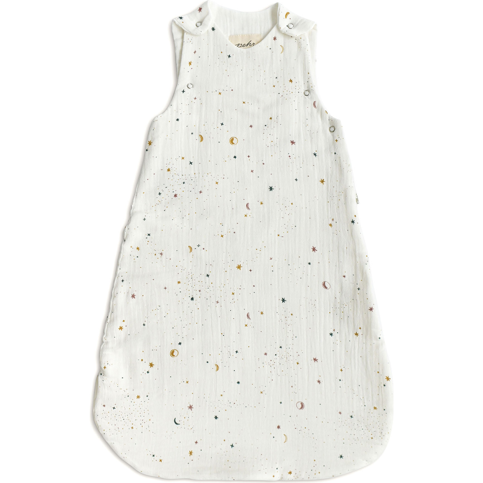 Celestial Muslin 1.0 TOG Sleep Bag, Yellow/Cream - Sleep Sacks - 1