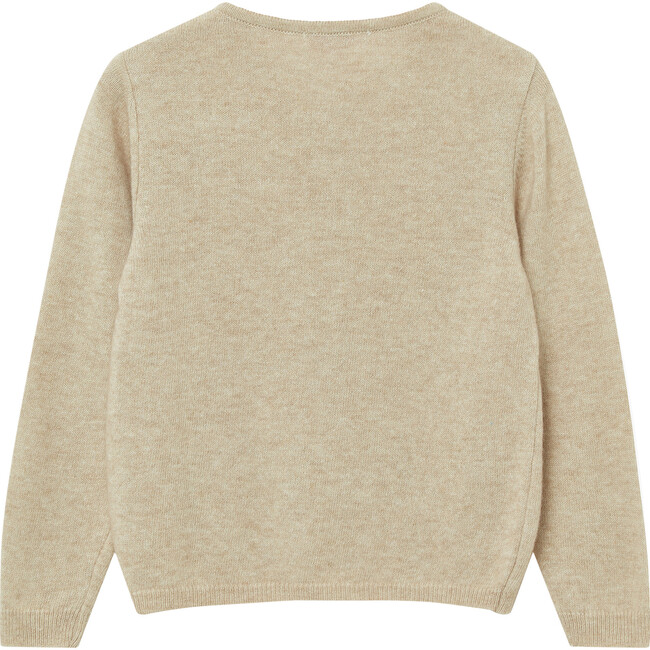 Emily Embroidered Cardi, Oatmeal - Cardigans - 2