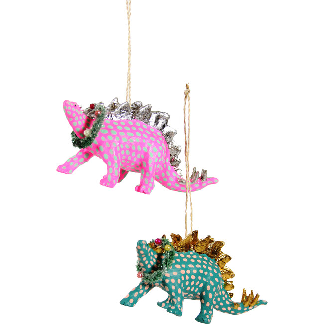 Merry Stegasaurus Ornament Set