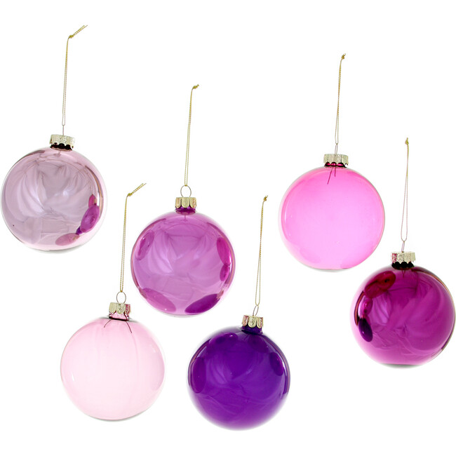 Giant Hue Ornament Set, Purple - Ornaments - 1