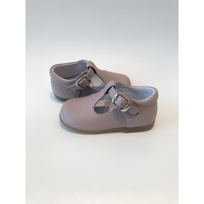 Leather T-Bar Party Shoe, Dusty Rose