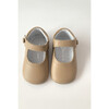 Leather Baby Mary Jane Crib Shoe, Sand - Dress Shoes - 2