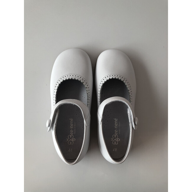 Leather Mary Jane Shoe, White
