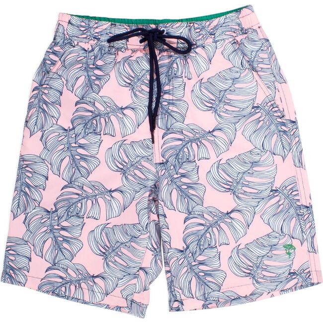 Swim Trunks, Pink Monstera - Swim Trunks - 2