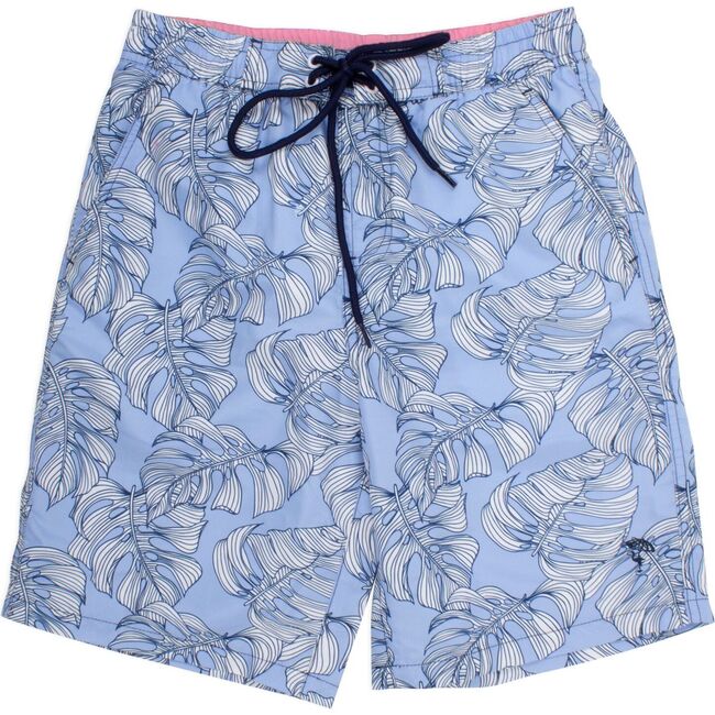 Swim Trunks, Blue Monstera - Swim Trunks - 2