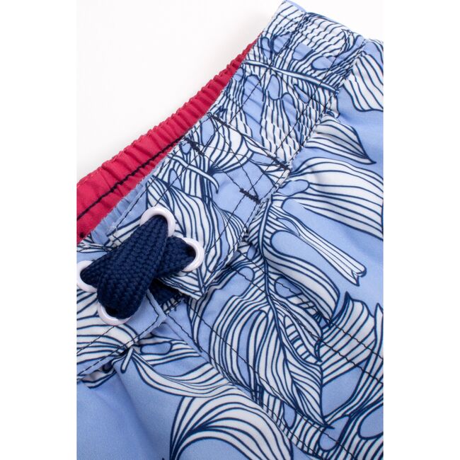 Swim Trunks, Blue Monstera - Swim Trunks - 3