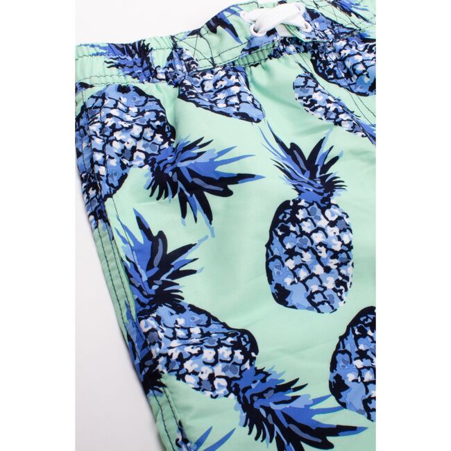 Rashguard Set, Mint Pineapple - Swim Trunks - 2
