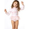 Rashguard Set & Tutu, Pink Tie Dye - Rash Guards - 2 - thumbnail