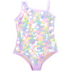 One Shoulder One Piece, Tie Dye Pailettes - One Pieces - 1 - thumbnail